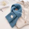 Diandian yarn contains knitted scarf medium and long shawl scarf versatile warm and cold-proof autumn and winter women's new models
