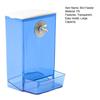 Bird Feeder with Dustproof Lid Automatic Clear Anti-spill Mount Budgie Cockatiel Conure Food Dispenser Pet Supplies