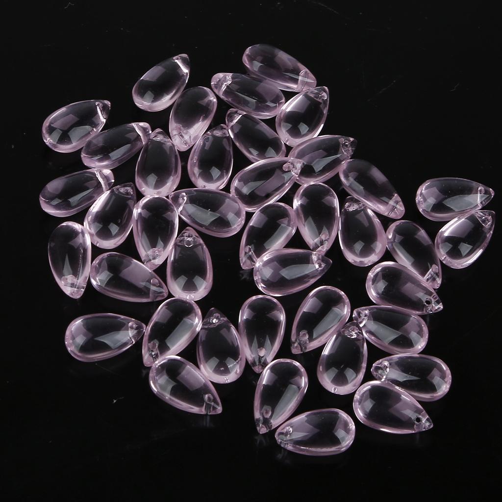 8*14mm Water Drop Czech Glaze Beads Handmade Diy Semi-transparent Teardrop Pendant Glass Accessories Material Loose Beads Beads for Jewelry Making