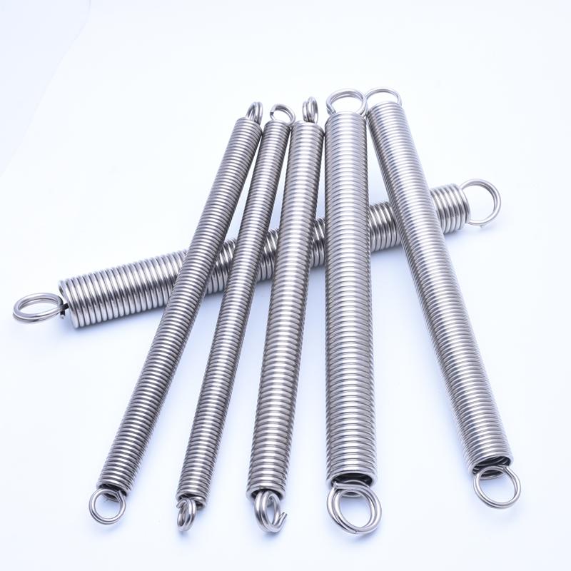 1pc Wire Dia 4MM OD 25~36MM L: 300MM 304 Stainless Steel O Ring Hook Extension Spring Tension Spring Double Coil L-shaped Spring