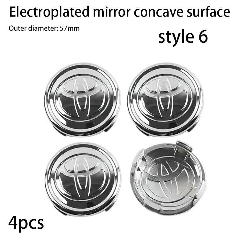 2026 Nowe Do Toyoty 4 szt. 57/62mm Do Samochodu Toyota Koło Koła Piasta Środkowa Nakładka Znak C-hr Prado Rav4 Yaris Hilux Prius Avensis Coroll