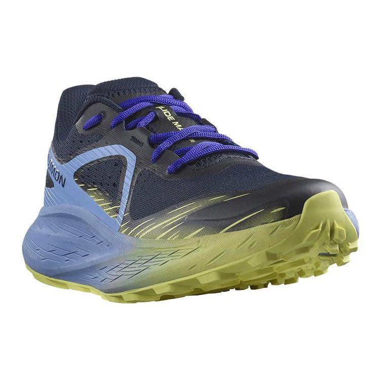 Salomon Glide Max Tr Comfortable Mesh Shock Absorption Non-Slip Wear-Resistant Low-Top Running Shoes Men sneaker Granada-Blue 470453