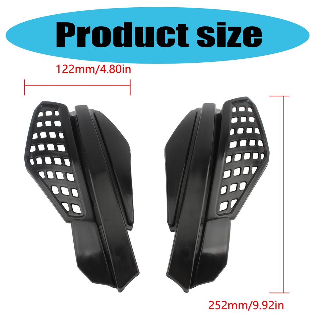 Hand Protection set Plastic Hand Protectors 22mm 7/8" Handlebar Universal Handlebar Shield Suitable for Motorcycles