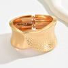 Ladies bracelet geometric metal glossy texture design open bracelet niche high-end jewelry
