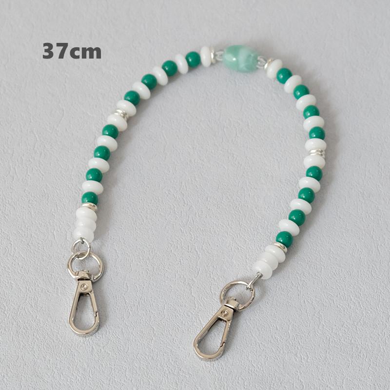 New Woman Bag Accessory Green White Candy Acrylic Resin Beaded Part Handcrafted Wristband Bag Strap Women Bag Handle Chain