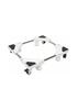 Mufunye Washing Machine Stand Refrigerator/Washing Machine/Dryer Base Adjustable Length 47cm69cm Support Load 150kg Noise Reduction Effect Black Whit