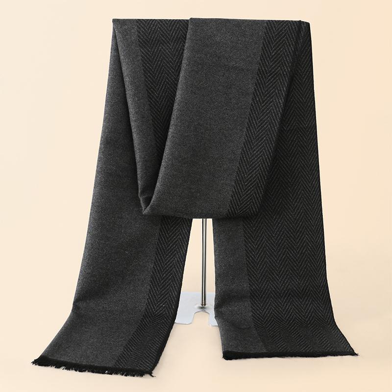 RUNMEIFA  Classic Autumn & Winter Warm Plaid Man Scarf Cashmere Wool Panama Soft Striped Long Scarf High Quality 40 Colors