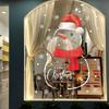 Christmas Festive Atmosphere Decorative Window Stickers, Window Glass Door Stickers, Cartoon Snowman Static Decorative Stickers