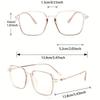 1 Pair of Women's Retro Glasses Elegant Oval Frame Lightweight Suitable for Daily and Formal Occasions Fashion Accessories