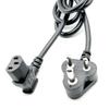 ISI Certified 16A Indian Three-Pin Power Cord with 90° L-Shaped C13 Tail, BIS Standard AC Plug.