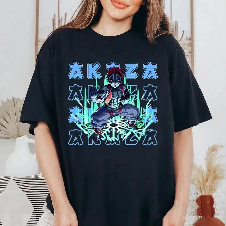 Akaza Demon Slayer Tshirt Anime Unisex Unisexga Japanese S