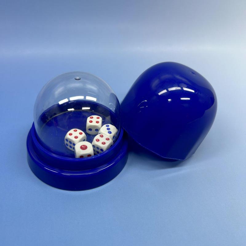 Personalized Logo Dice Shaker Cup Set with Base and Clear Cover
