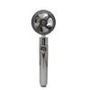 Compact Twin-Turbine Booster Shower Head with Dual Propellers