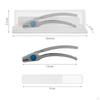Manicure Set Anti Splash Fingernail Clipper Cutters with Glass Nail File