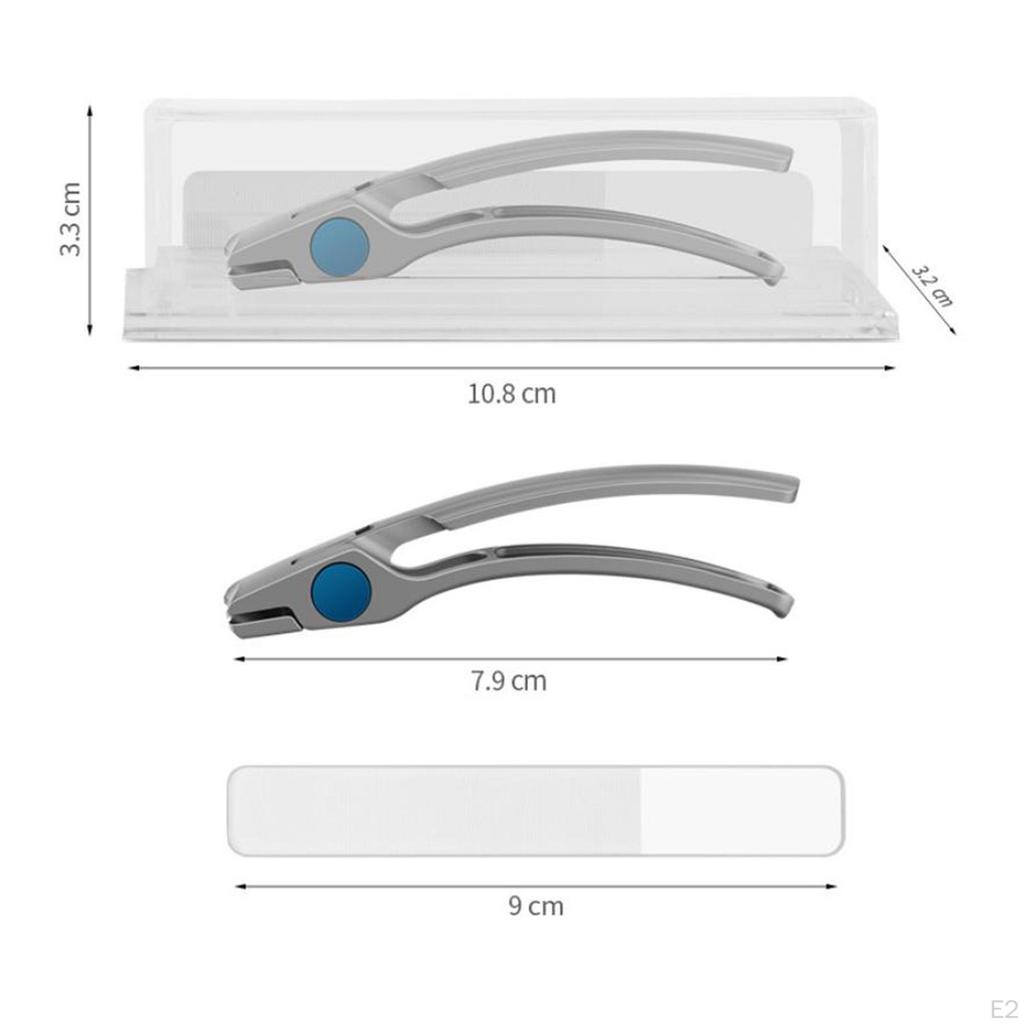 Manicure Set Anti Splash Fingernail Clipper Cutters with Glass Nail File
