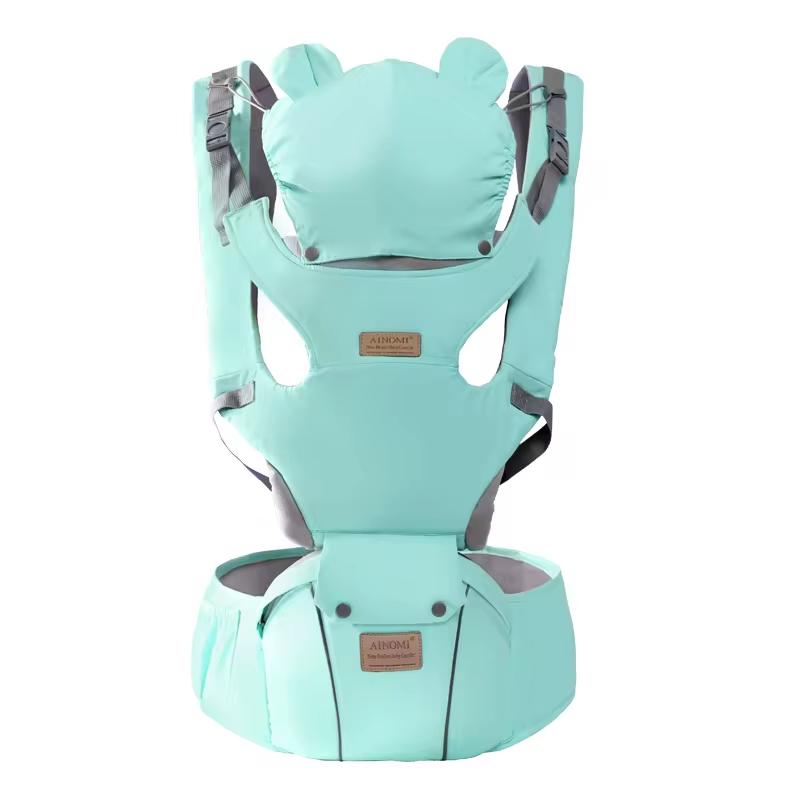 3 In 1 Baby Waist Seat Carrier Ergonomic With Windproof Hood Suitable For Winter