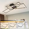 LED Ceiling Light - NETTLIFE - 36W - Black - Dimmable (remote Control) - 67×22×13,5 Cm