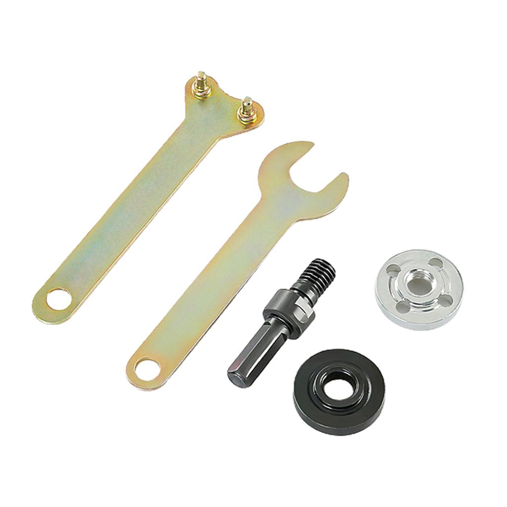 Elektrická vrtačka, konverzní úhelník/bruska, ojnice kompatibilní s adaptérem držáku rukojeti lešticího kotouče a řezného kotouče