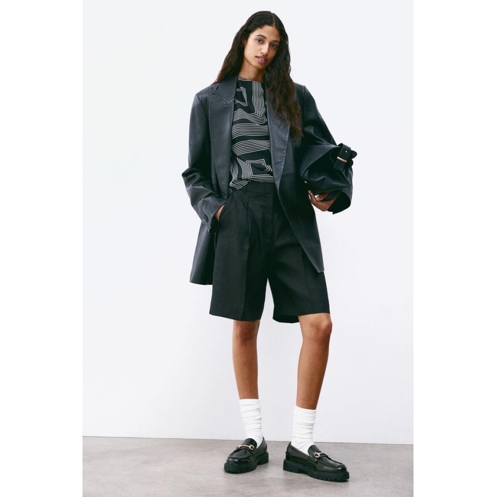 

Блузка HM Drape Black Patterned