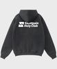 Saintpain Sp Club Oversized Zip-Up Hoodie Black