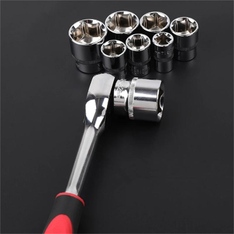 1pc 8MM 9MM 10MM 11 12 13 14 15 16 17 18 19 20 21 22 23 24 Hexagon 1/2 Short Socket Wrench Head Sleeve Chrome Vanadium Alloy