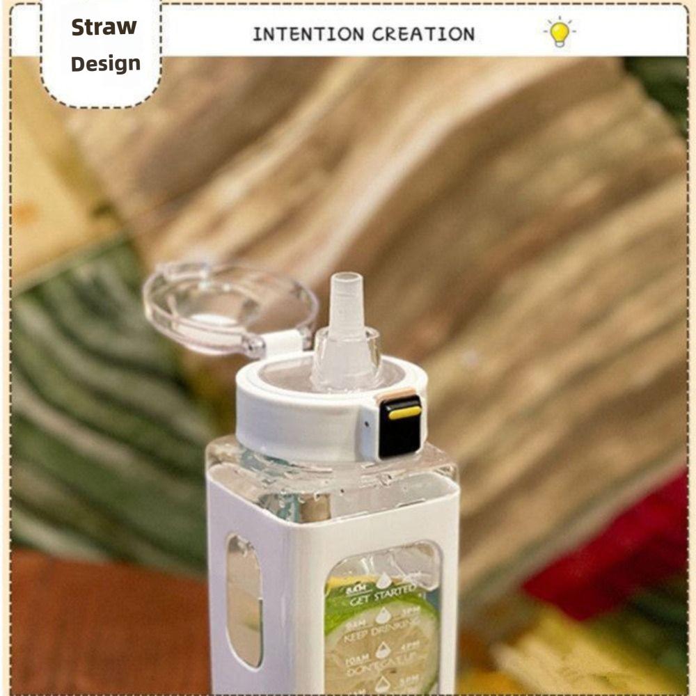 Anti-Fall Design Sports Water Bottle High-capacity Water Bottle Ins Style Plastic Cups