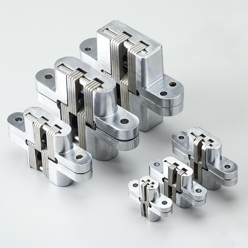 1/2 Pcs Zinc Alloy Concealed Door Folding Door Concealed Cross Hinge Concealed Door Wooden Door Concealed Hinge Concealed