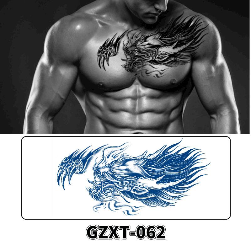 Waterproof Herbal Semi-Permanent Flower & Wings Sleeve Tattoo Sticker