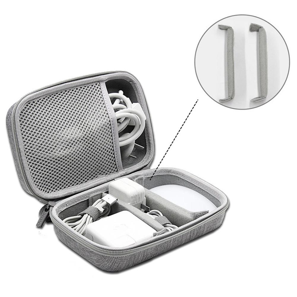 Data Cable Carrying Case Lightweight Data Cable Storage Bag Multifunction Electronic Storage Case for Adapter Mouse Power Supply
