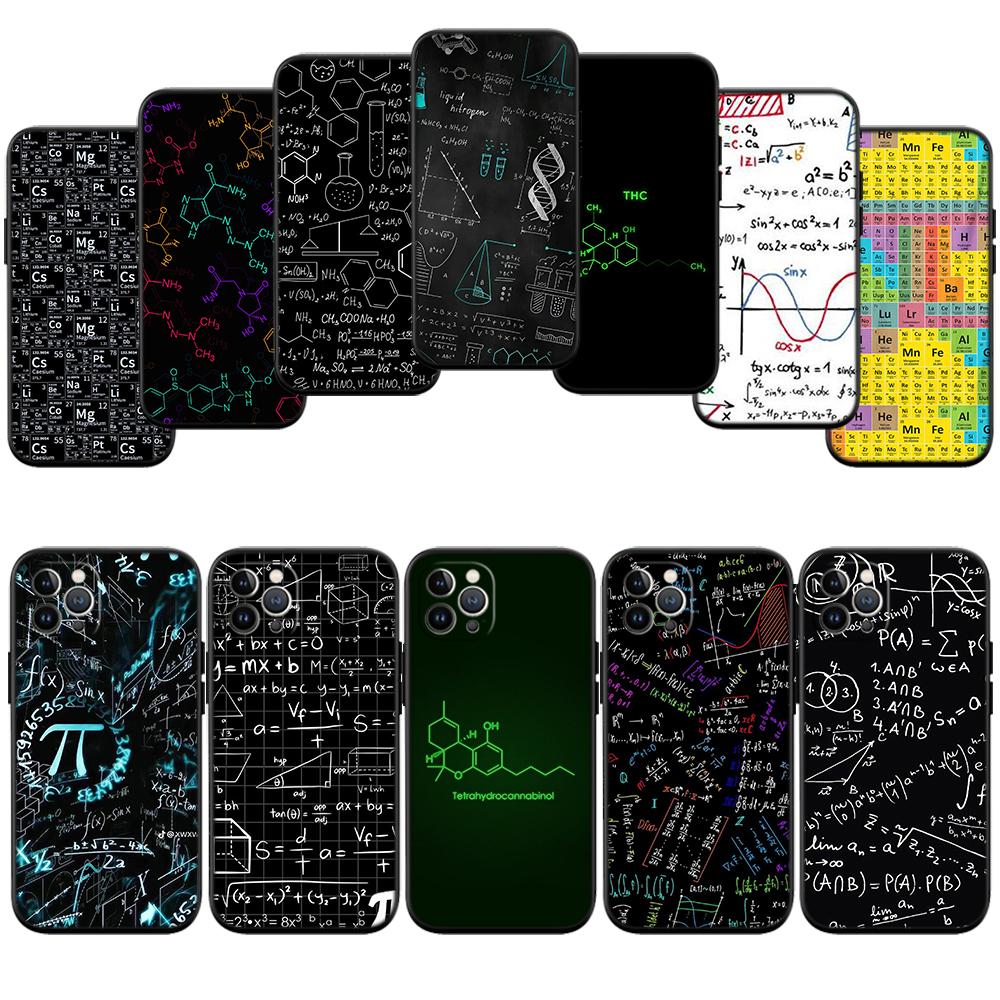 Funda de Teléfono de Alta Gama Nueva con Diseño de Ecuación Matemática Química para iPhone SE X XS XR 16E 17 11 Pro Max 8 7 6 6s Plus Air