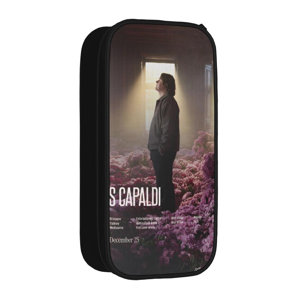 Lewis Capaldi Tour 2026 Pencil Case Classic Pen Box Bags Student Big Capacity Office Gifts Pencil Pouch