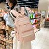 Schoolbag Korean Version Ins Schoolbag Female Middle School Student Cute Sweet Backpack Large Capacity Junior High School Backpack High School Travel