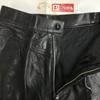 OSHIMA Japan Made Leather Lambskin Riders Pants Black Size 13 Ladies Inseam 69cm(USED)
