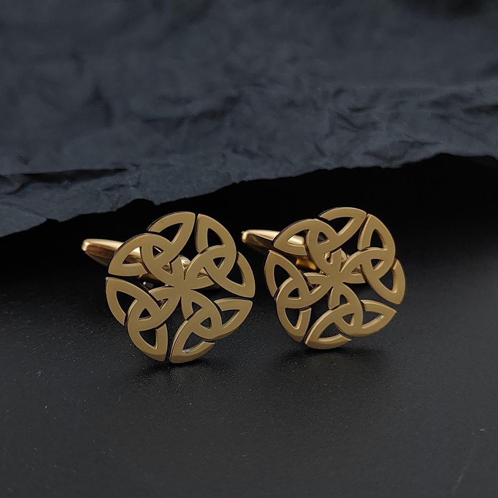 Broche Metálico de Nudo Celta Clásico, Insignia de Acero Inoxidable Símbolo de Arte para Traje de Hombre, Decoración de Moda para Chaqueta/Mochila.