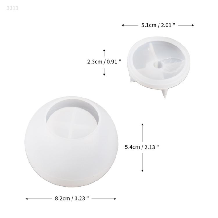 Resins Jar Molds with Lid Molds for Making Candle Cup Jewelry Case