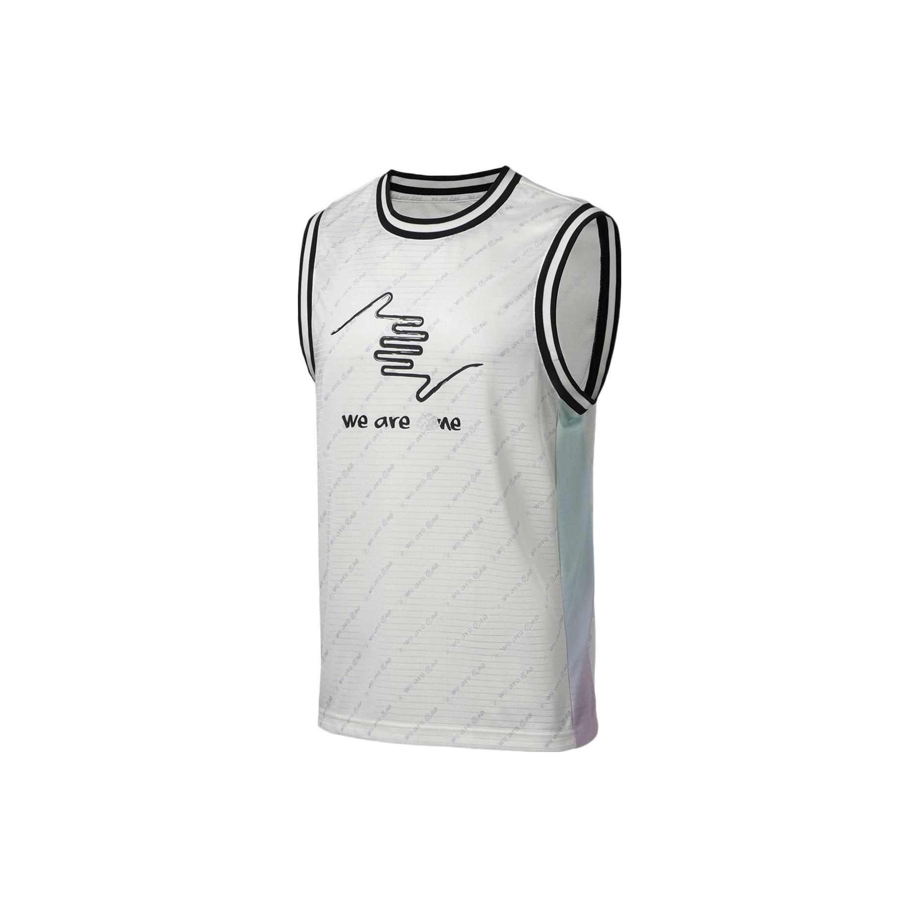Li-Ning Way Of Wade Basketball Jersey  White  Men s AAYS007-5 S