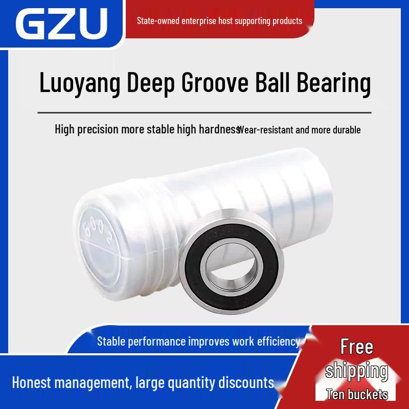 Luoyang Yüksek Kaliteli Dayanıklı Aşınmaya Dayanıklı Derin Kanallı Bilyalı Rulman 6200-6206 Serisi