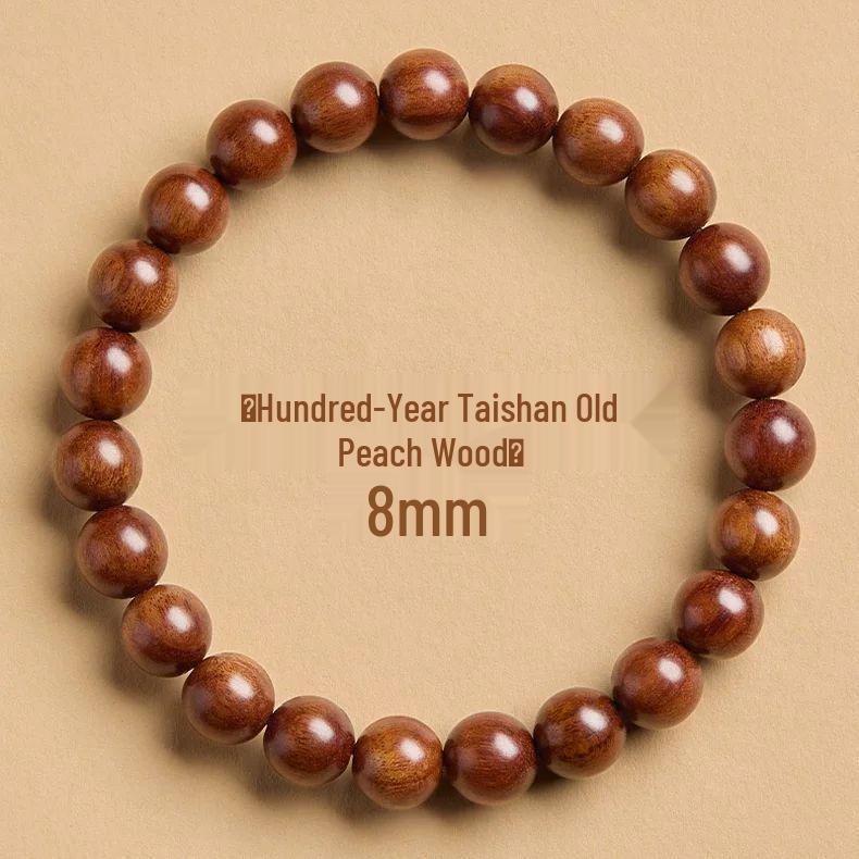

High-Quality Taishan Peach Wood Peace Amulet Bracelet for Women