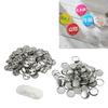 100 Sets Blank Button Badge Parts Set Round Shape Rust Prevention Easy Print Button Pin Badge Kit for Button Making Machine