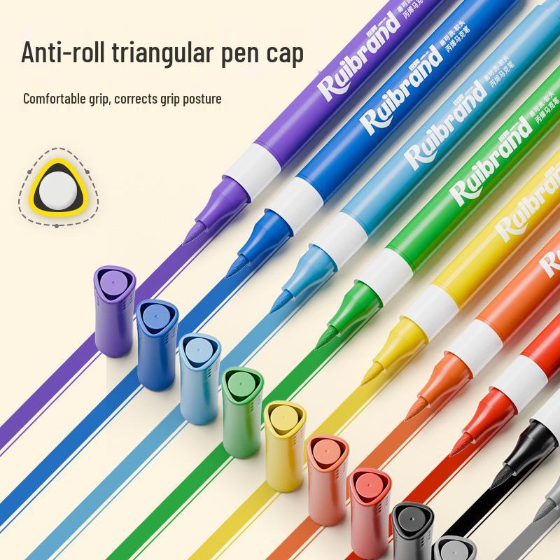 Non-Toxic Washable Watercolor Marker for Kids - Non-Bleed & Layerable