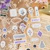 Yu Xian Salt-Style Sticker Set: 2 Retro Sheets, 6 Simple Styles for Journaling Decor