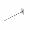 6xWall Mounted Single Metal Hook, Sturdy Duty for Hanging, Entryway, Bathroom Silver 20x0.4cm
