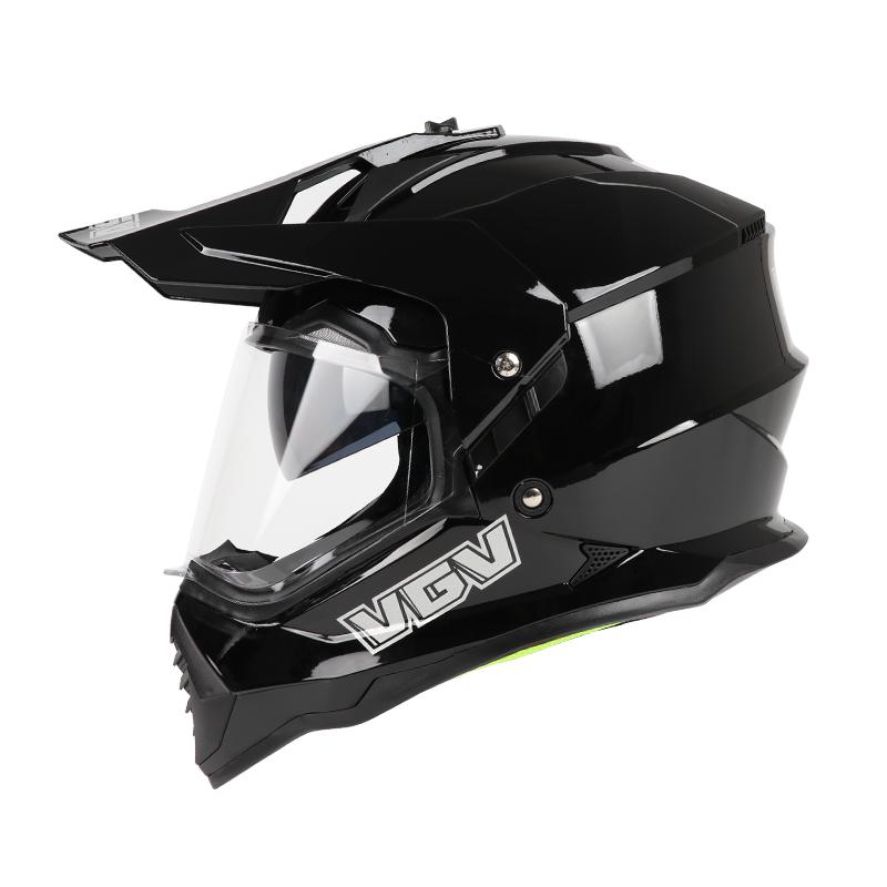 VGV Motocross Helmet DOT Double Lens Common Man Women Motorcycle Helmet Dirt Bike Karting Downhill AM DH Cross Sunscreen Lens