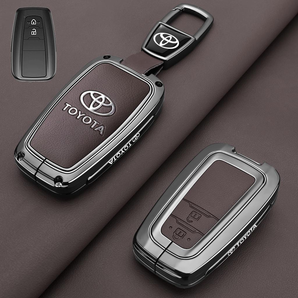 Car Key Case Cover Shell For 4 Button Toyota Prius Camry Corolla CHR C-HR RAV4 Land Cruiser Prado Fob Keychain Accessories