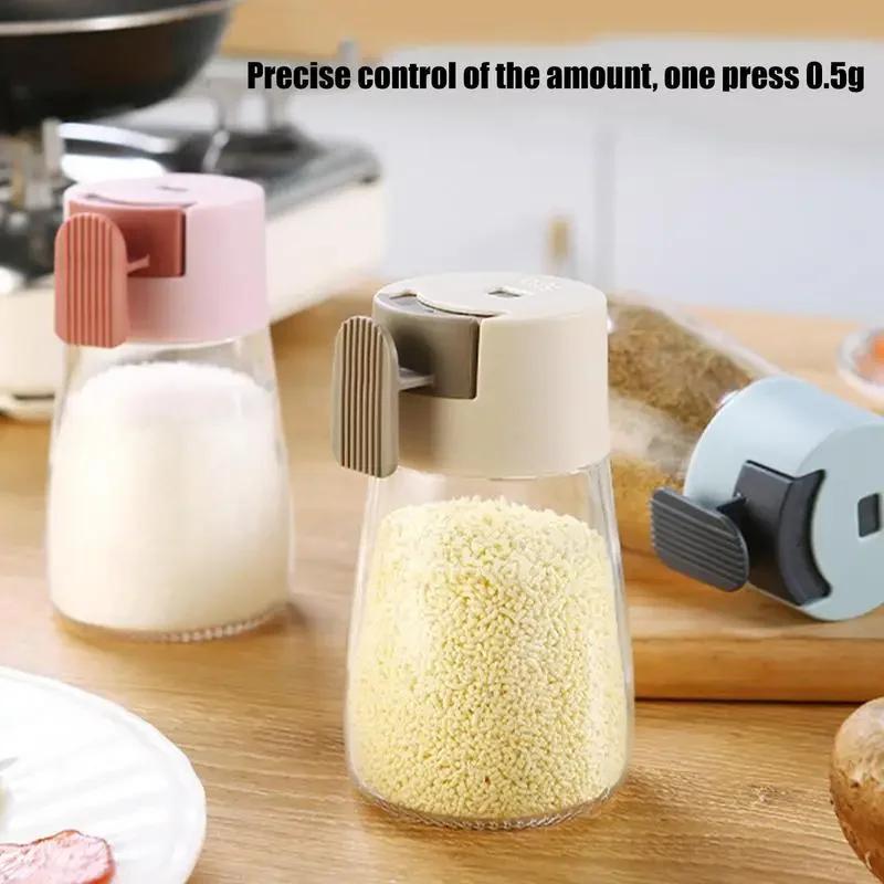 Quantitative Salt Control Bottle Sealed Moisture-proof Anti Slip Thickened Durable Household Seasoning Bottle Kitchen Supplies