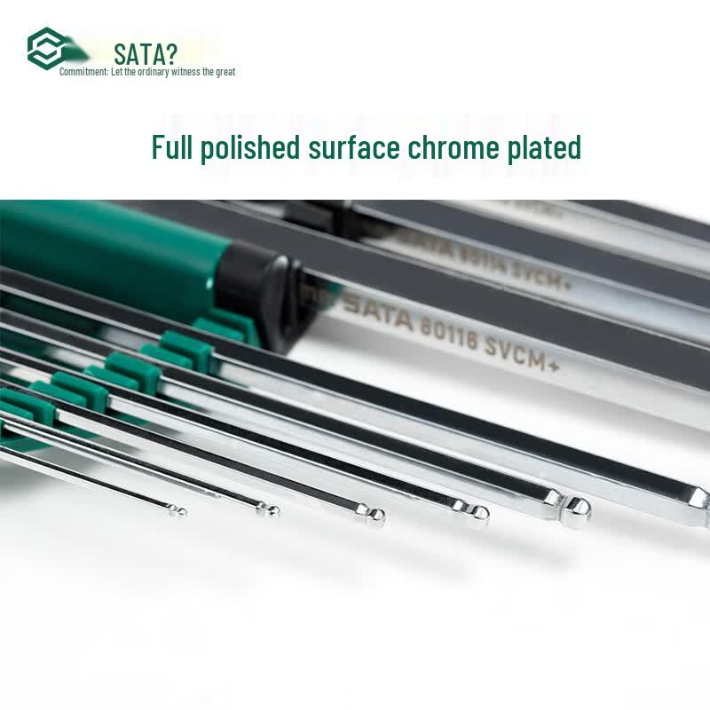 SATA 9-Piece Long Arm Hex Key Set