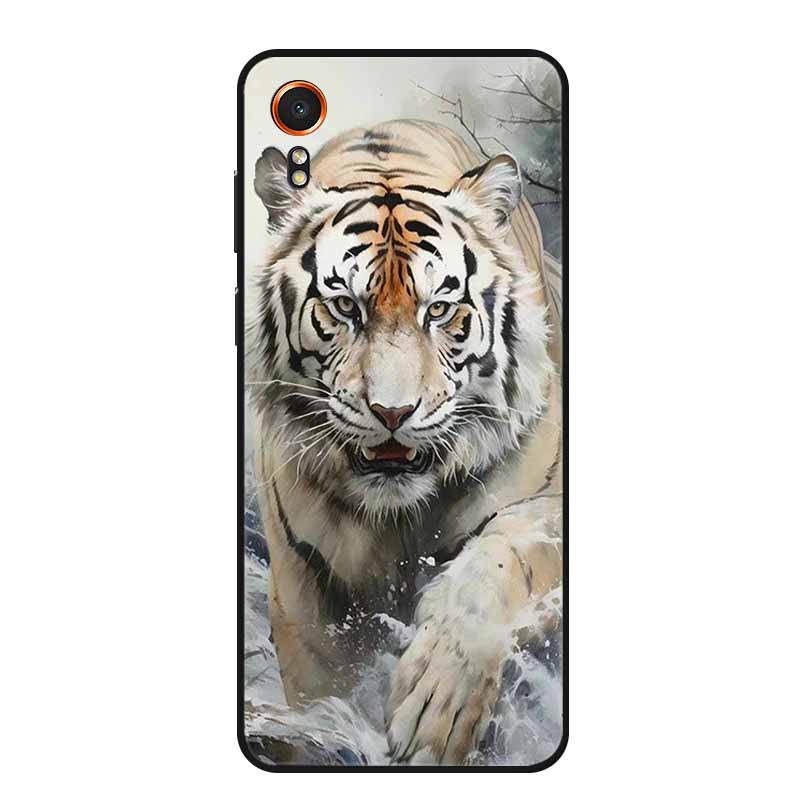 For Samsung Galaxy Xcover7 Case Black Silicone Soft Back Cover Case For Samsung Xcover 7 Phone Case Cover X Cover 7 6.6" Funda