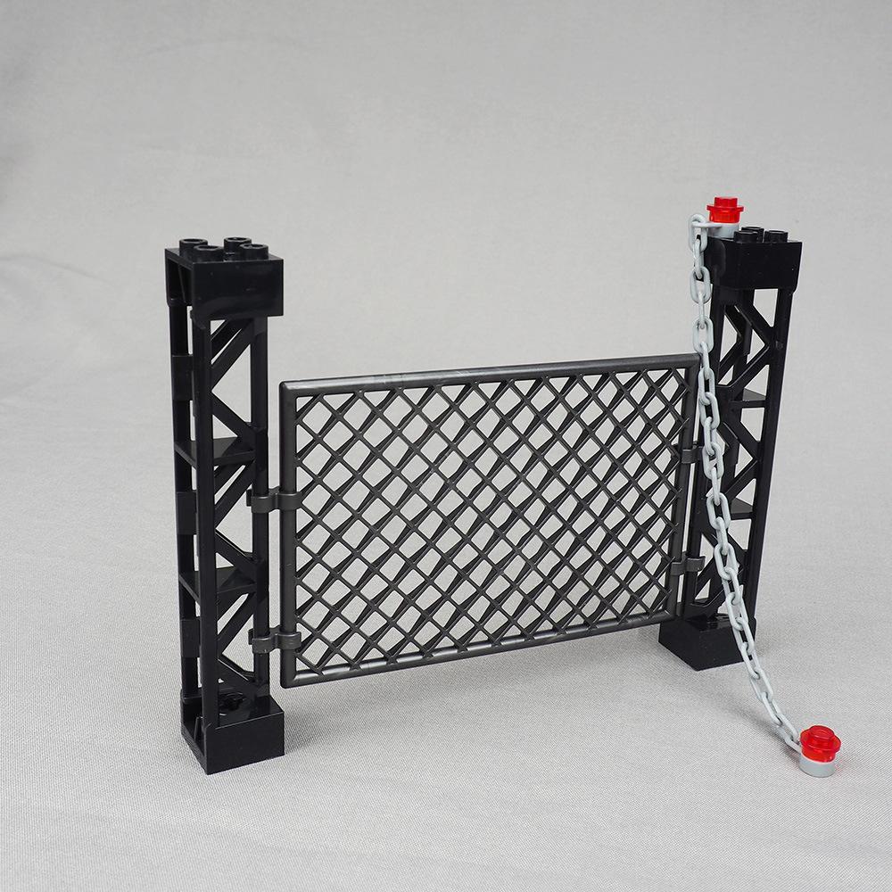 MY OWN CREATION 1PCS Military Iron Mesh Imprisonment Camp Construction Brick War Prisoner Scene Fitting Add-Ons DO-IT-YOURSELF Toy Children Kid