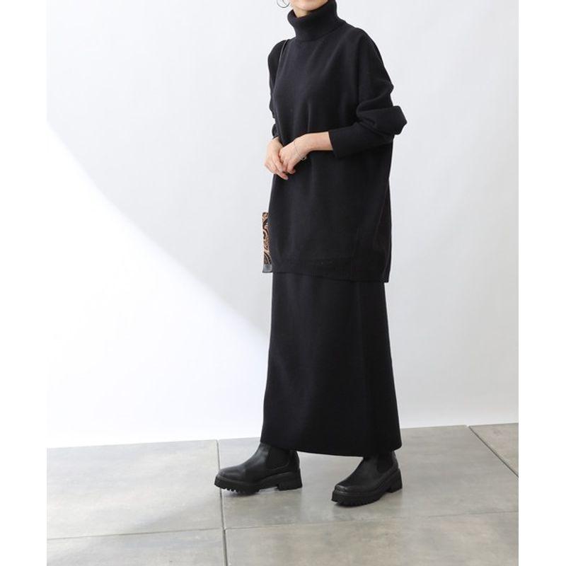 Fall and Winter New Arrival Export Japanese Single Women's Clothing High Collar Loose Plus Size Long Sleeves Sweater Front Short Back Length Knitwear