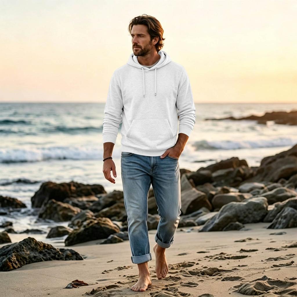 Men's Oversized Hoodie Casual Streetwear Pullover for Daily Wear